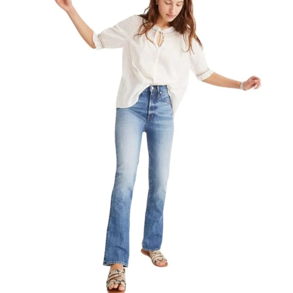 Madewell Blue Flare & Wide Leg Jeans